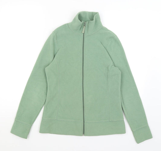 Preworn Womens Green   Full Zip Jumper Size 8