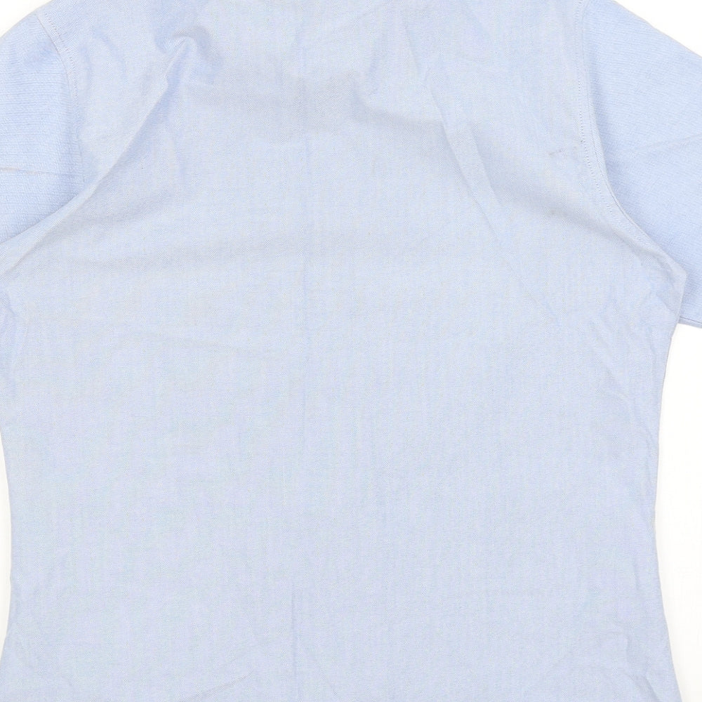 Henbury Mens Blue    Button-Up Size M