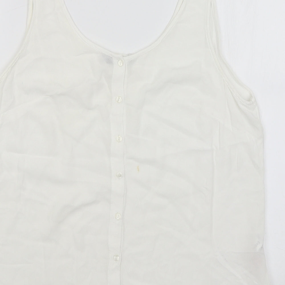 F&F Womens White   Basic Tank Size 14