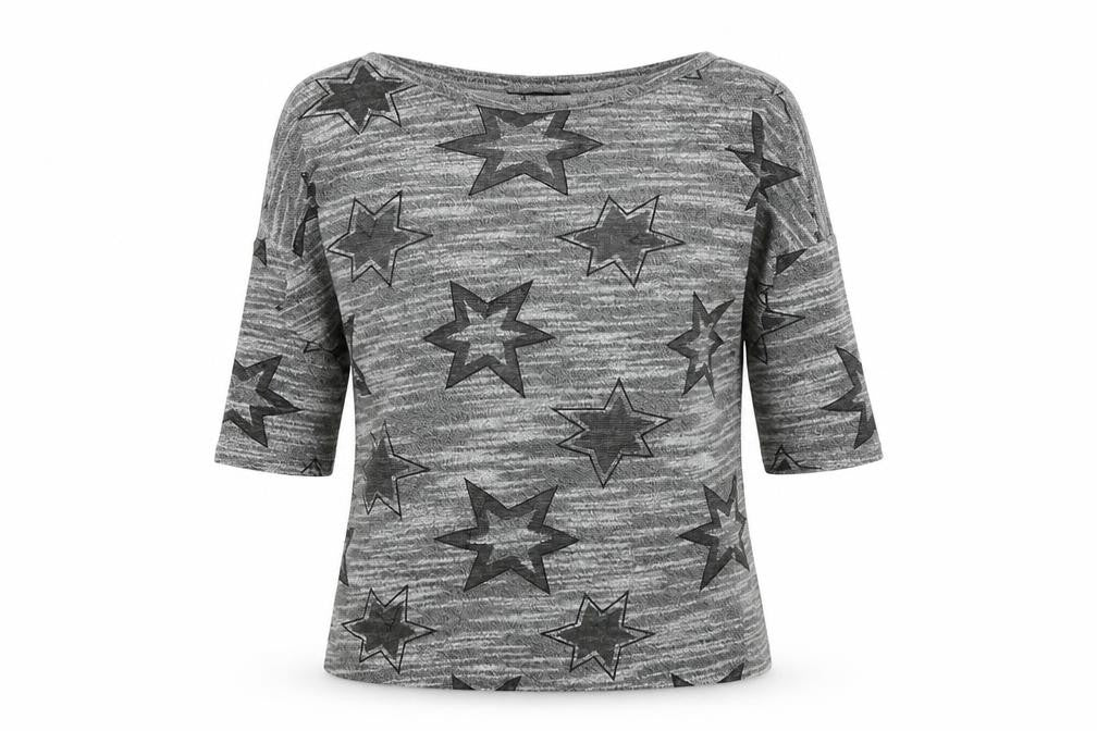 New Look Womens Green   Basic T-Shirt Size S  - Stars