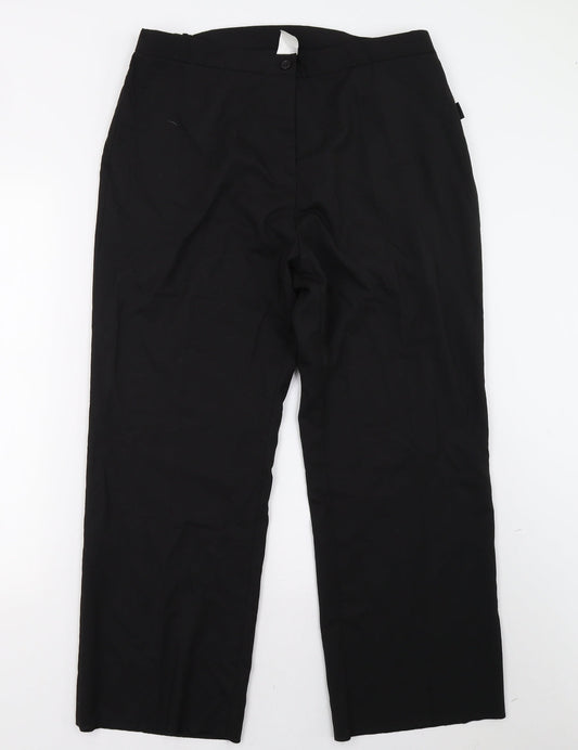 Preworn Womens Black   Trousers  Size 18 L30 in