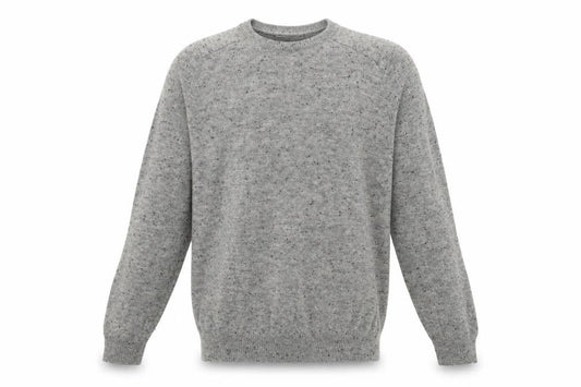 Front view of TU men’s grey knit pullover sweatshirt, size XL