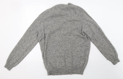 Back view of TU men’s grey knit pullover sweatshirt, size XL