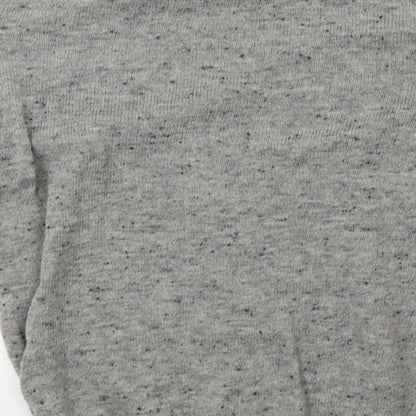 Brand and care label for TU men’s grey knit pullover sweatshirt, size XL