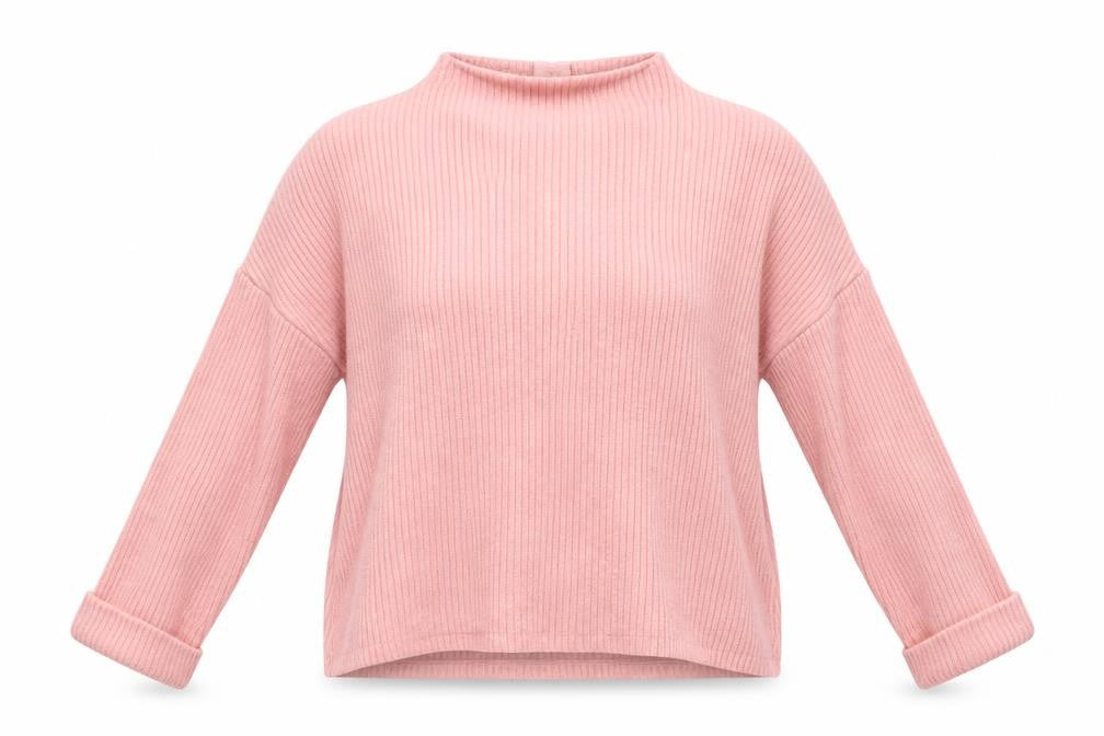 H&M Womens Pink  Knit Pullover Sweatshirt Size M