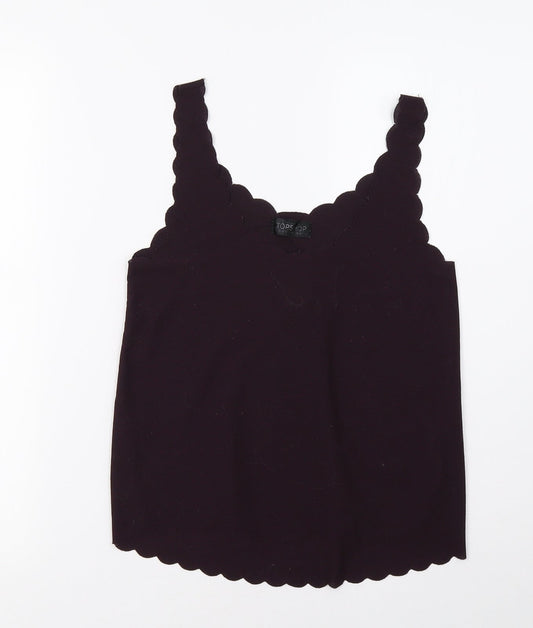 Topshop Womens Purple   Basic Tank Size 8
