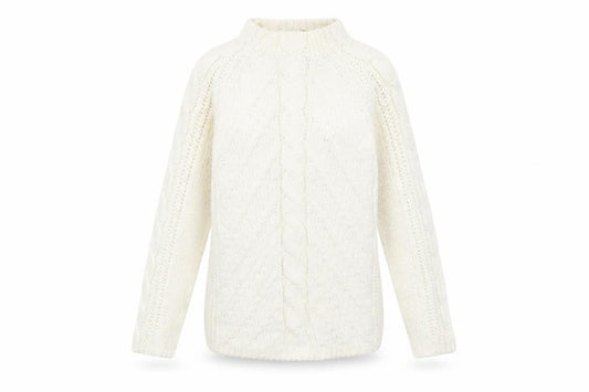 Marks and Spencer Womens White  Knit Pullover Sweatshirt Size L