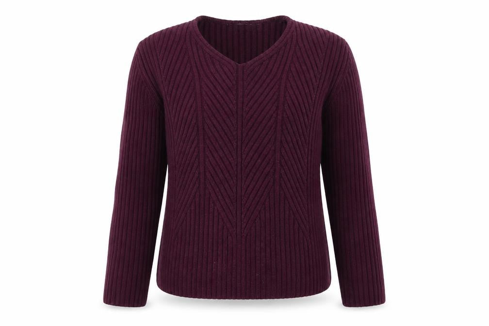 JFW Womens Purple  Knit Pullover Sweatshirt Size XL