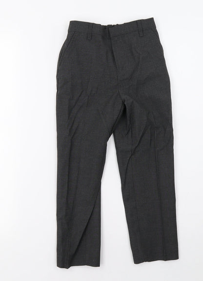 Additional front view of TU boys’ grey trousers, size 6, years
