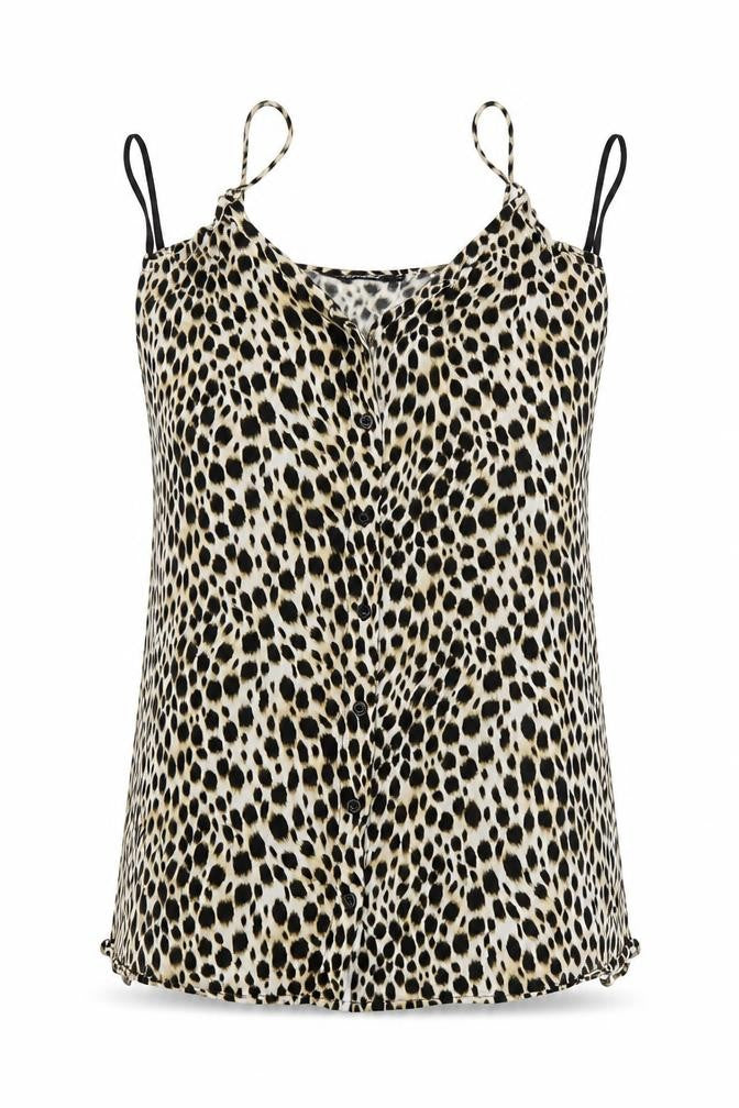 Motel Womens Multicoloured Animal Print  Basic Tank Size XS