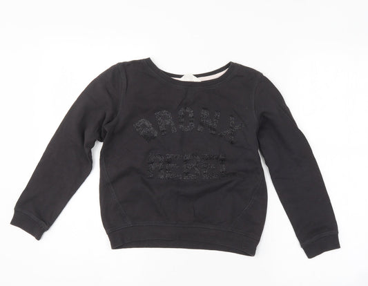H&M Girls Grey   Pullover Sweatshirt Size 11-12 Years