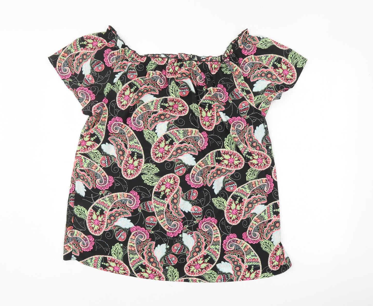 Pep & co Womens Multicoloured Geometric  Basic Blouse Size 16
