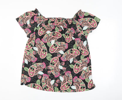 Pep&Co Womens Multicoloured Geometric  Basic Blouse Size 16
