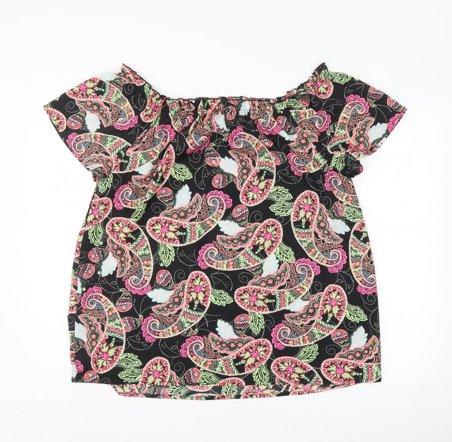 Pep & co Womens Multicoloured Geometric  Basic Blouse Size 16