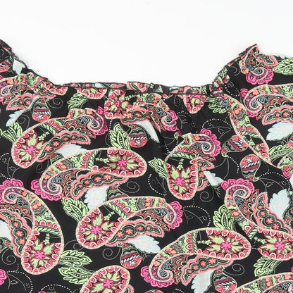 Pep&Co Womens Multicoloured Geometric  Basic Blouse Size 16