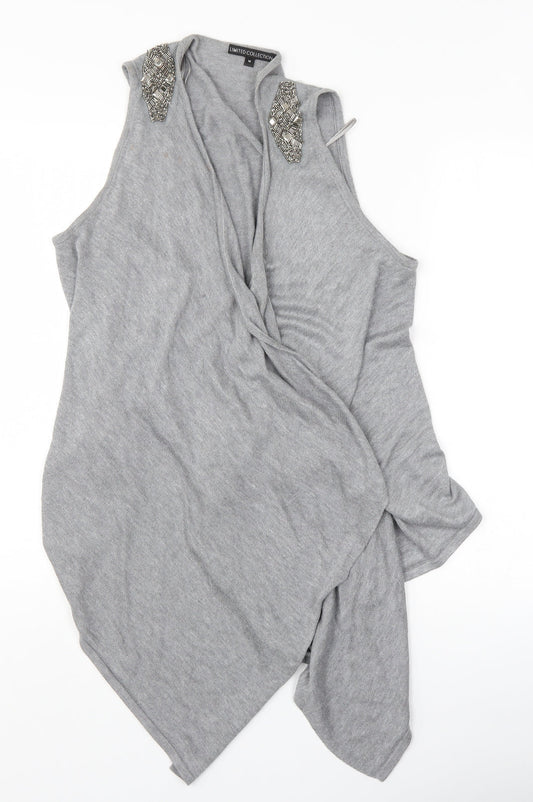Marks and Spencer Womens Grey   Cardigan Jumper Size M