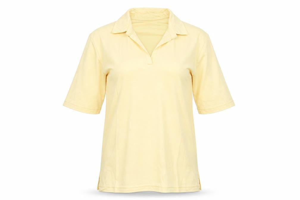 country collection Womens Yellow   Basic Polo Size XS