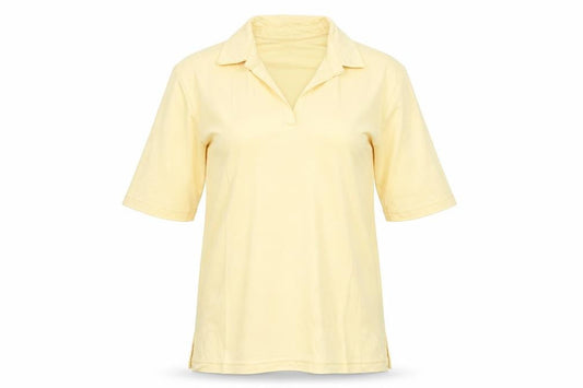 country collection Womens Yellow   Basic Polo Size XS