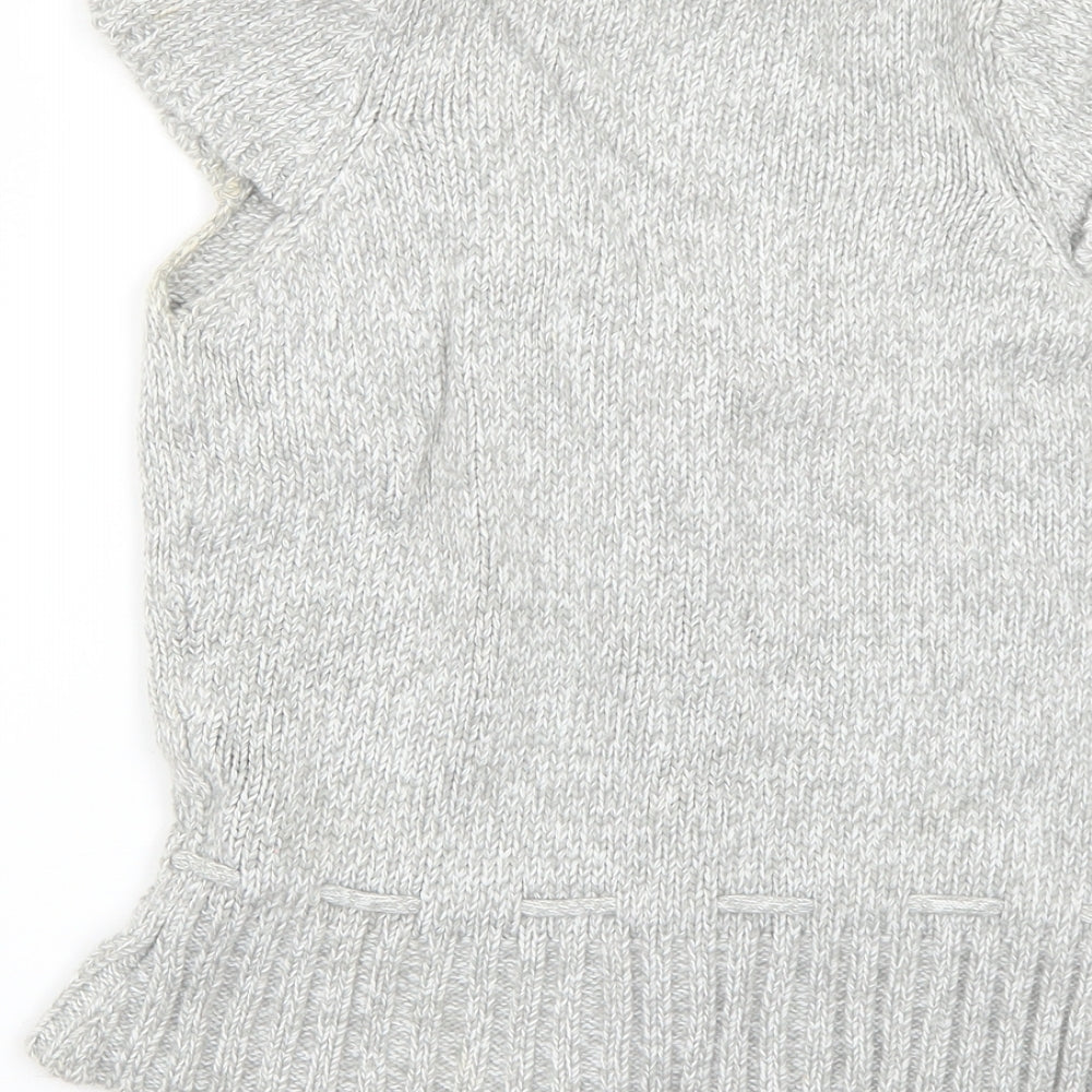 Pumpkin Patch Girls Grey   Cardigan Jumper Size 11 Years