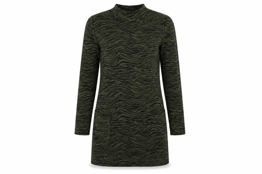 Marks & Spencer Womens Green Animal Print  Bodycon  Size 8