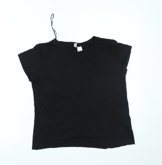 H&M Womens Black   Basic T-Shirt Size S
