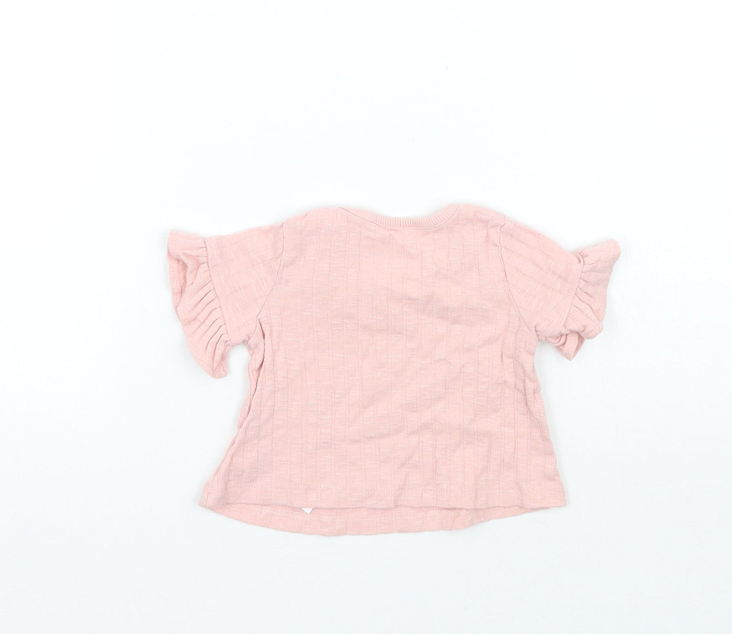 George Girls Pink   Basic T-Shirt Size 0-3 Months
