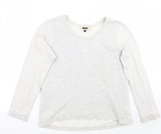 NEXT Womens Grey Geometric  Pullover Jumper Size 12