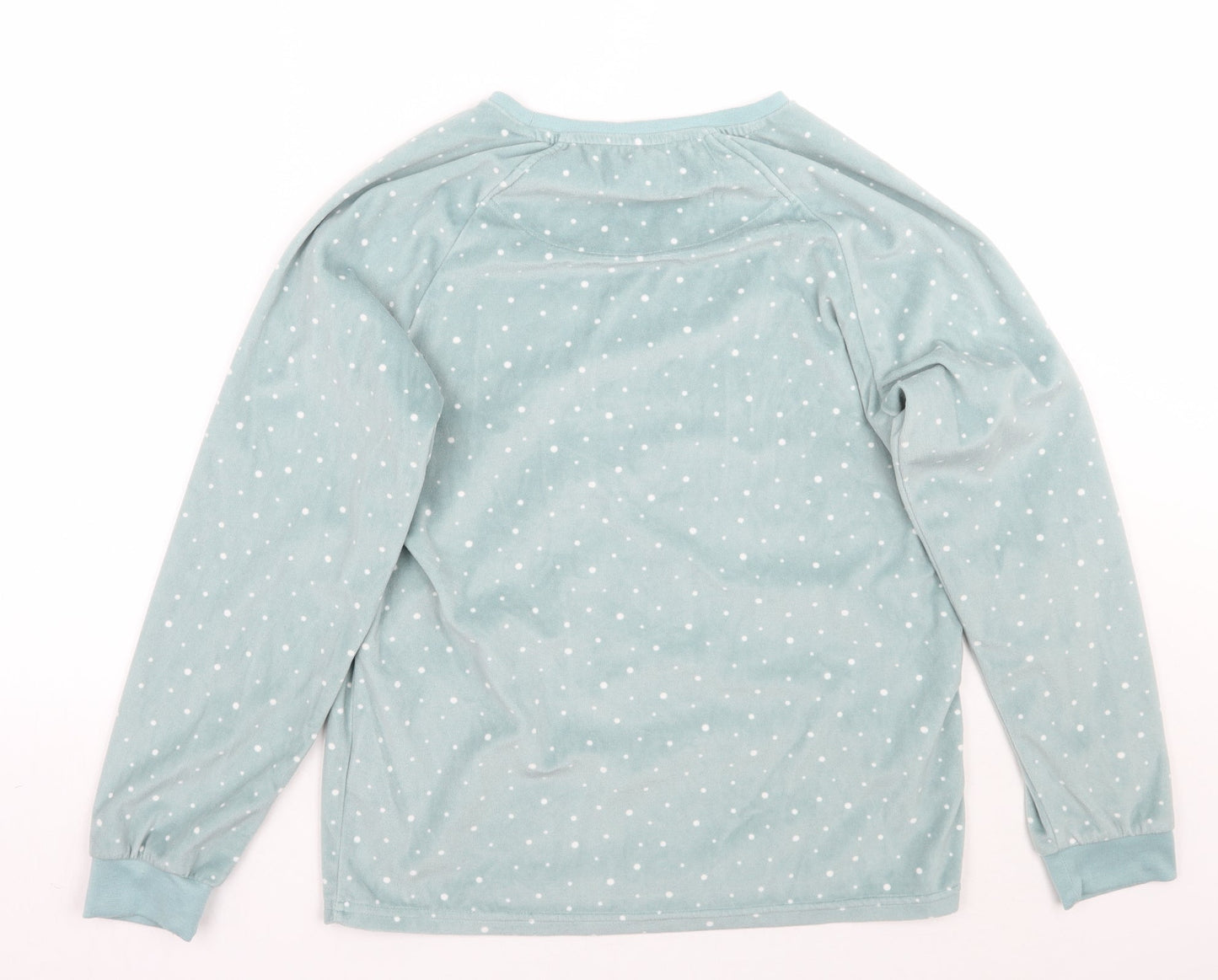 Love to lounge Womens Green Polka Dot  Top Pyjama Top Size 6  - Do not disturb