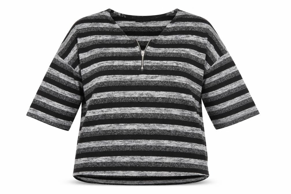 Select Womens Grey Striped  Pullover Jumper Size 18