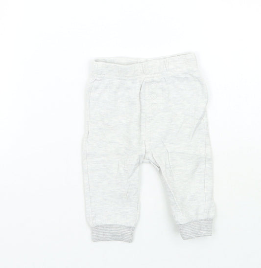 George Girls Grey   Sweatpants Trousers Size 3-6 Months