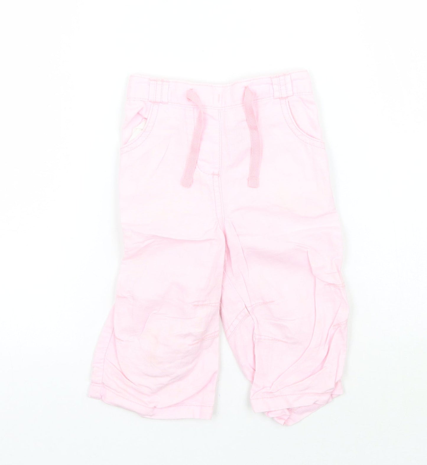 NEXT Girls Pink   Capri Trousers Size 12-18 Months