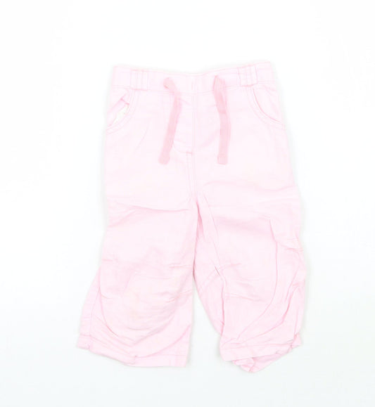 NEXT Girls Pink   Capri Trousers Size 12-18 Months