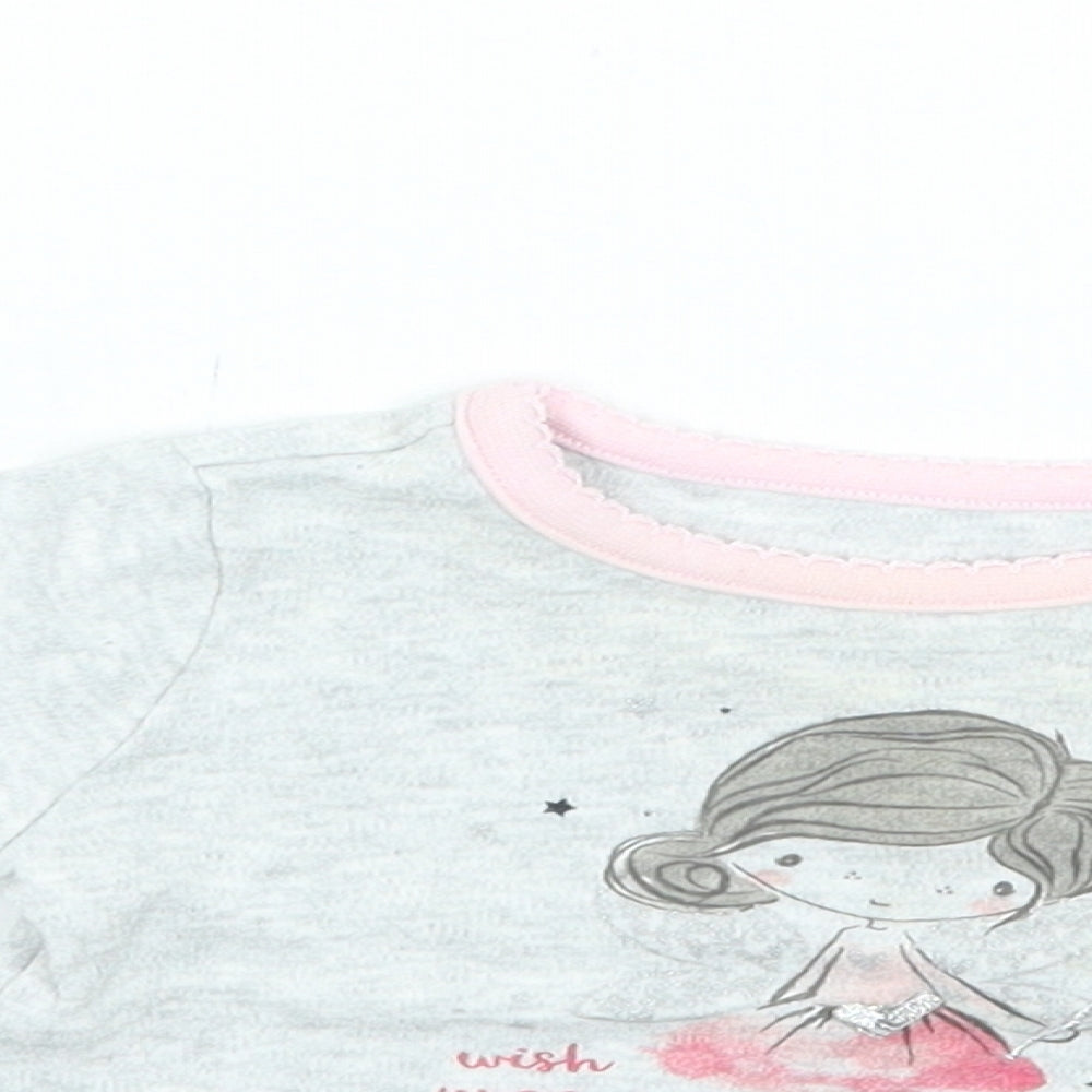 Primark Girls Grey   Basic T-Shirt Size 0-3 Months