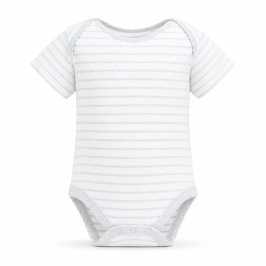 Mothercare Baby Grey Striped  Babygrow One-Piece Size 6-9 Months