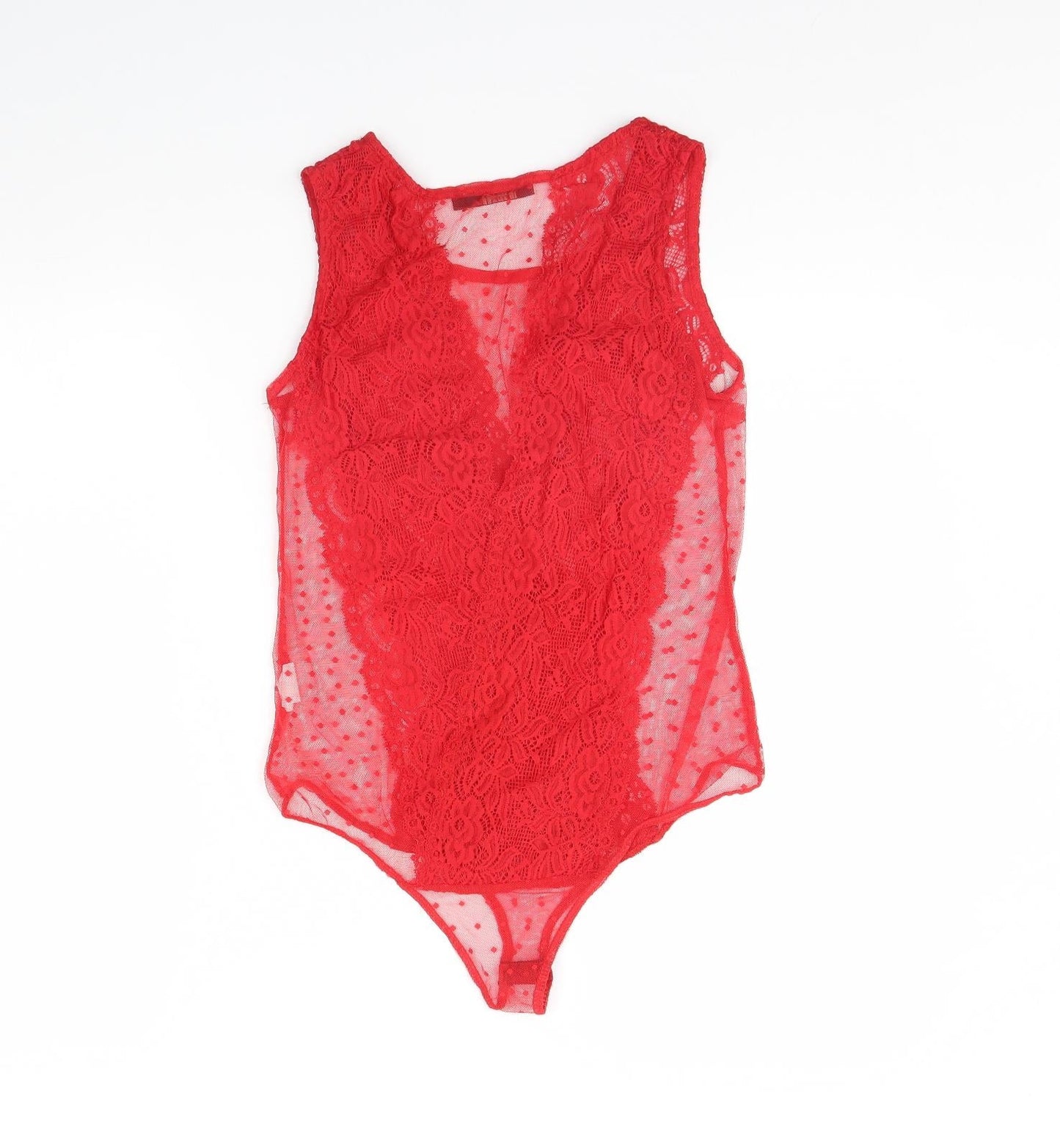Vogue Paris Womens Red   Bodysuit One-Piece Size L