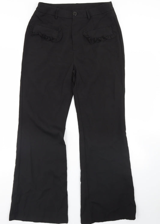 Preworn Womens Black   Dress Pants Trousers Size L L31 in