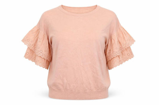 Tu Womens Pink  Knit Pullover Jumper Size 12