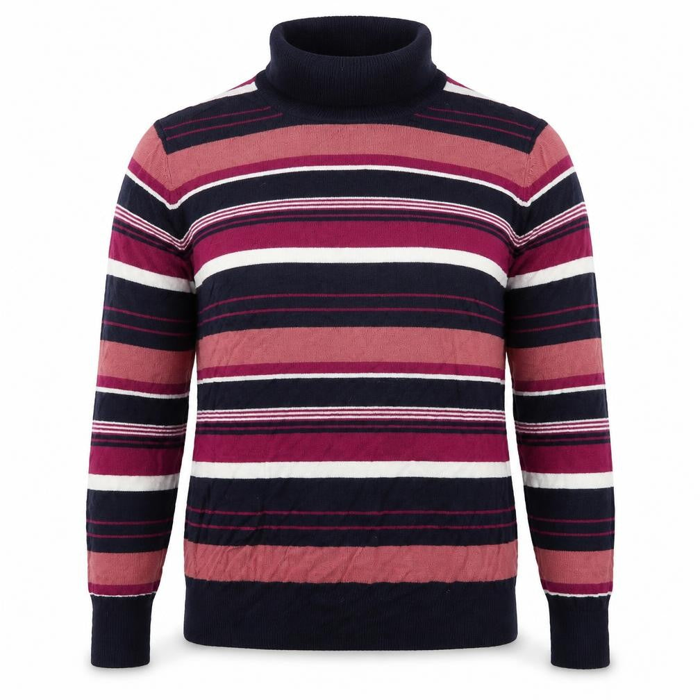 Isle Womens Multicoloured Striped Knit Pullover Jumper Size 16