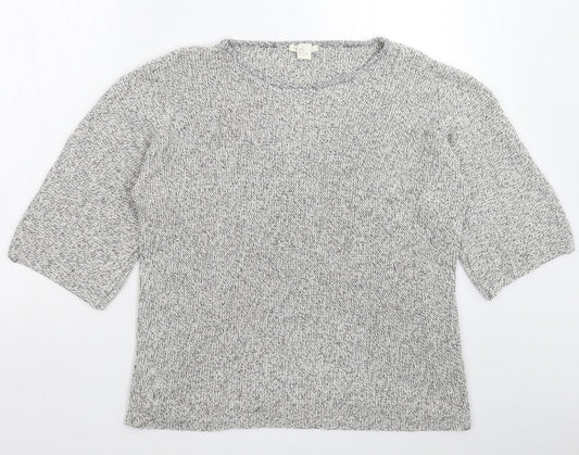 H&M Womens Grey  Knit Pullover Jumper Size M