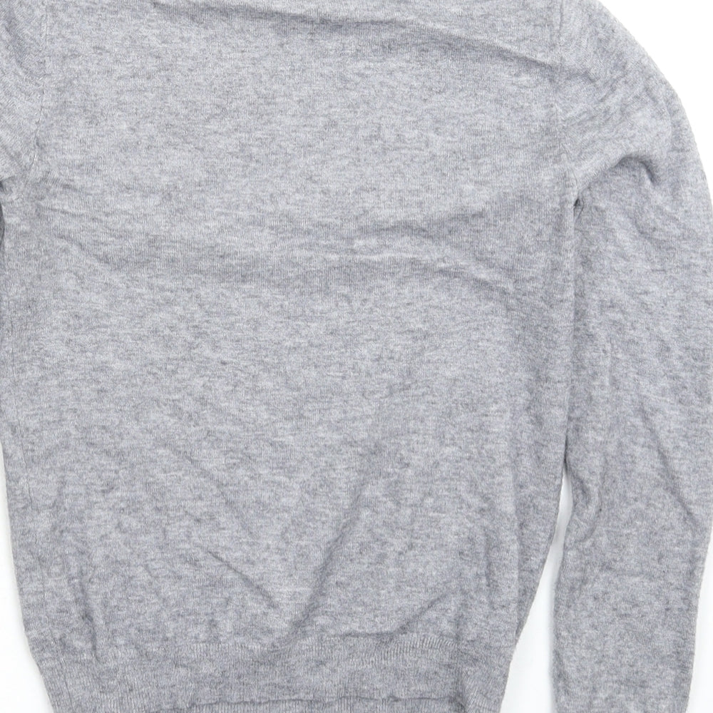 New Look Womens Grey  Knit Pullover Jumper Size 8