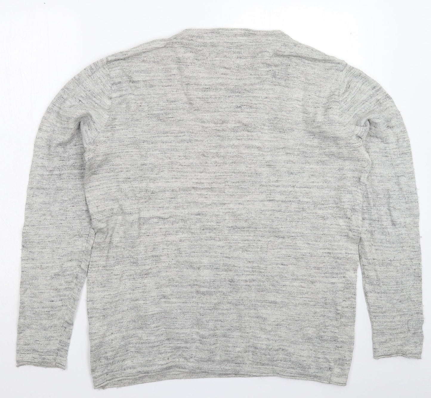 Frederik Anderson Womens Grey  Knit Pullover Jumper Size XL