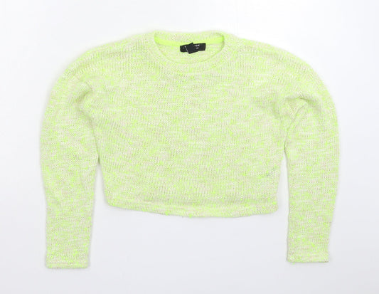 New Look Girls Green  Knit Pullover Jumper Size 12-13 Years
