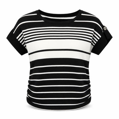 Roz & Ali Womens Multicoloured Striped Knit Pullover Jumper Size M