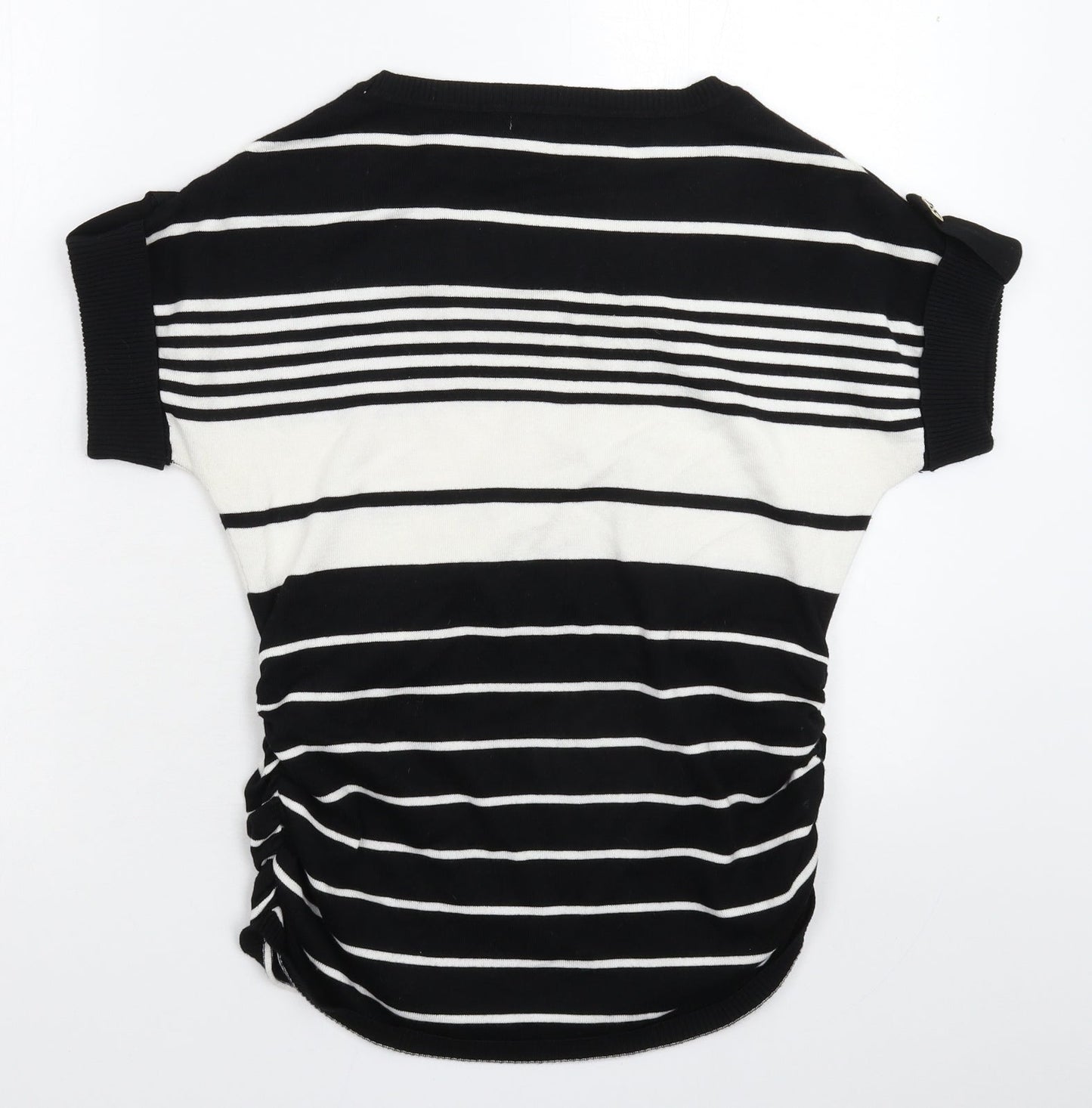 Roz & Ali Womens Multicoloured Striped Knit Pullover Jumper Size M