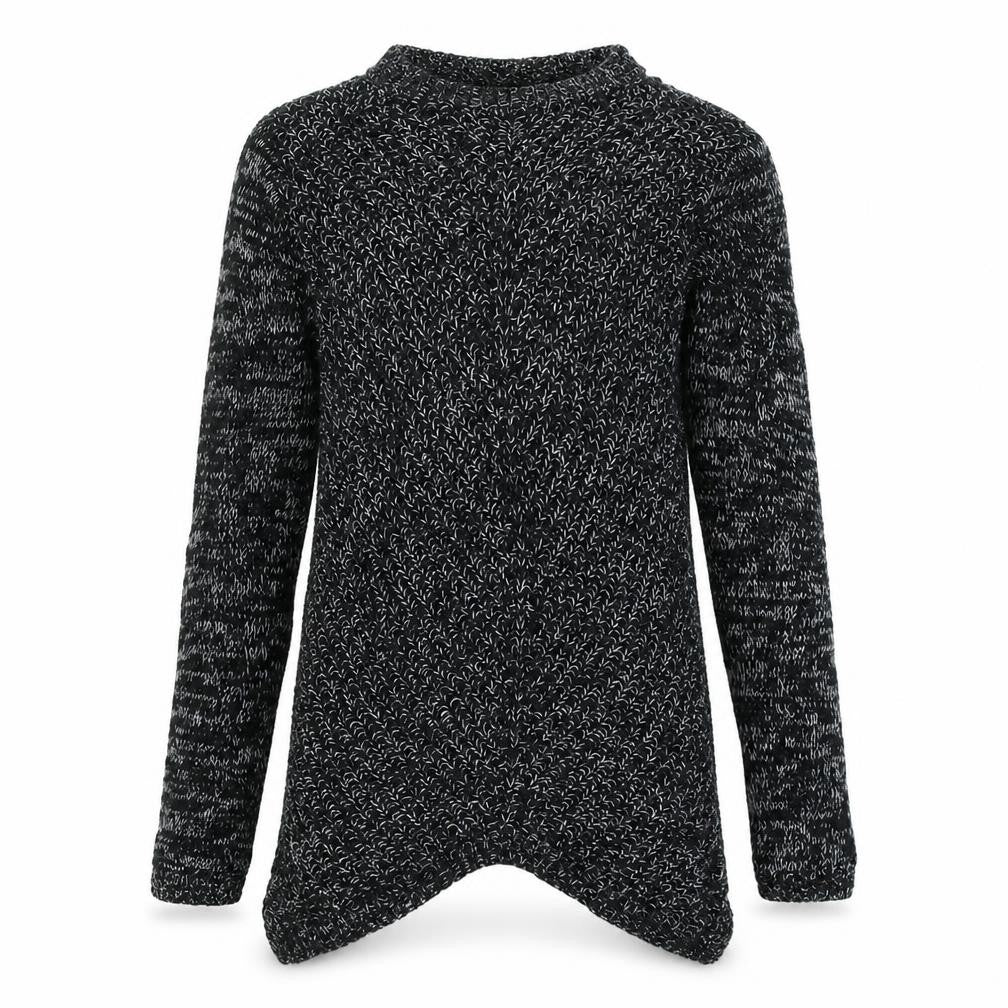 H&M Girls Black  Knit Pullover Jumper Size 9-10 Years