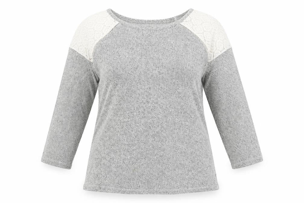 TU Womens Grey   Pullover Jumper Size 14  - lace