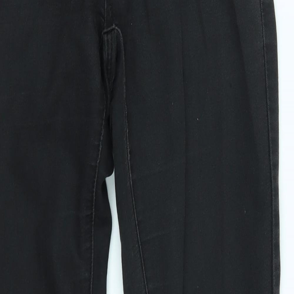 yesyes Womens Grey   Straight Jeans Size 8 L29 in