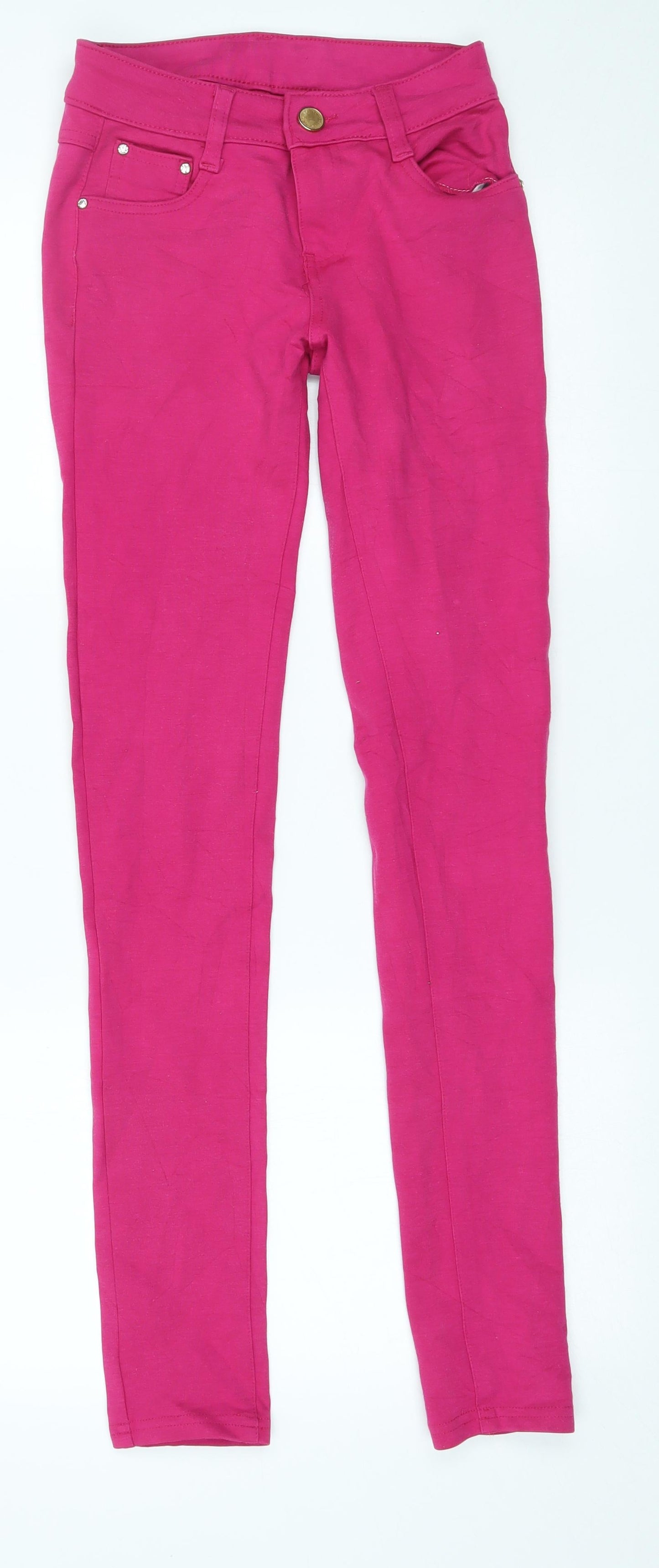 Preworn Womens Pink   Skinny Jeans Size 24 in L30 in