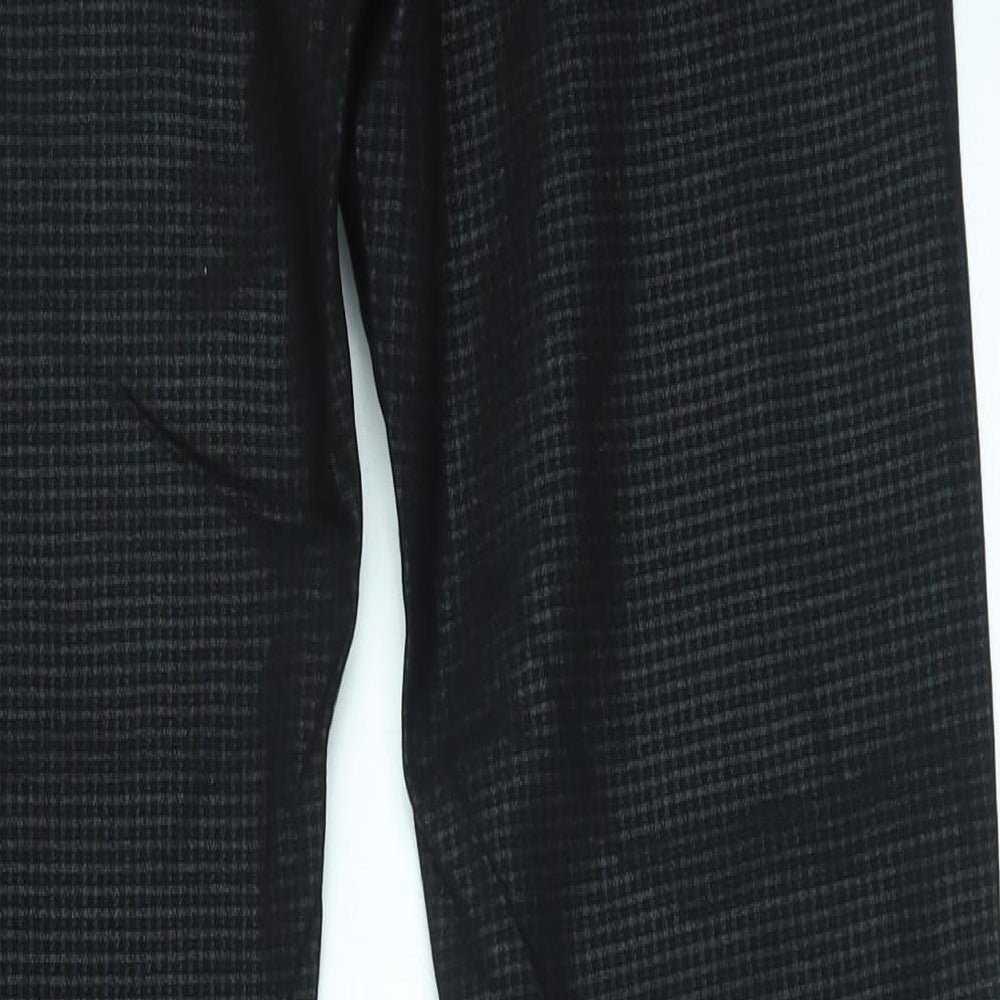 LD Style Womens Black   Trousers  Size 12 L28 in