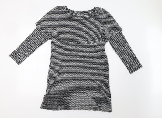 Preworn Womens Grey Check  Jumper Dress  Size M